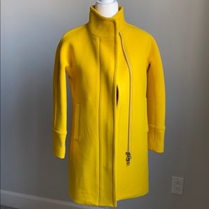 Fave J. Crew Yellow Italian Stadium Wool Coat 00P